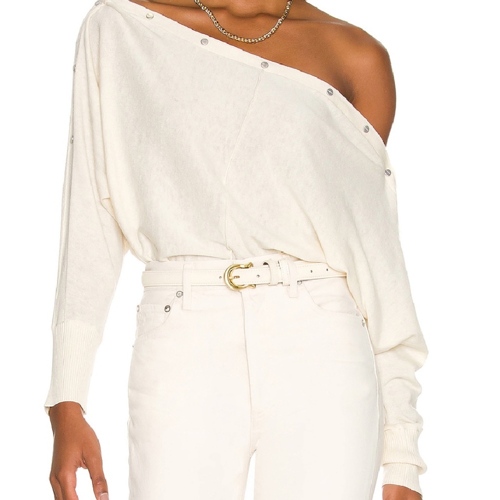 All Saints Eli Sweater Cream Small
